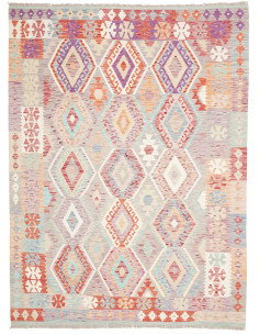 Rug Kilim Afghanistan 183x246 Muted Grey Lavend