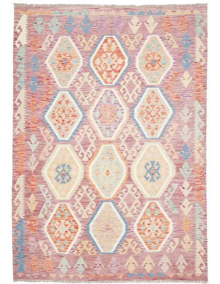 Rug Kilim Afghanistan 173x248 Muted Purple Dust