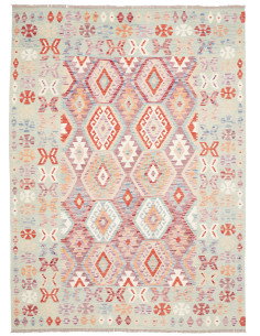 Rug Kilim Afghanistan 179x244 Mint Green Coral