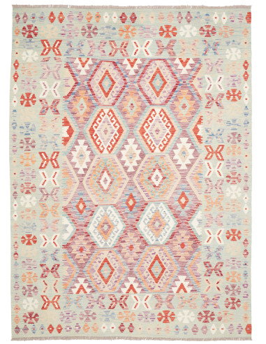 Tappeto Kilim Afghanistan 179x244 Verde Menta C