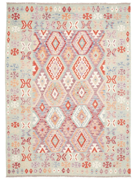 Tappeto Kilim Afghanistan 179x244 Verde Menta C