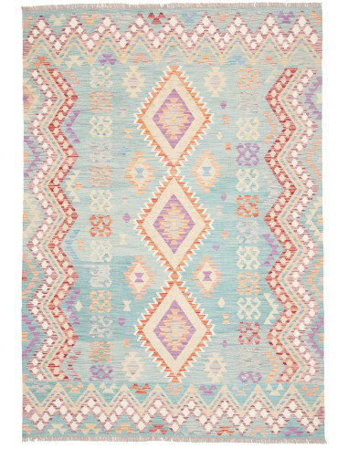 Rug Kilim Afghanistan 176x255 Turquoise Lavende