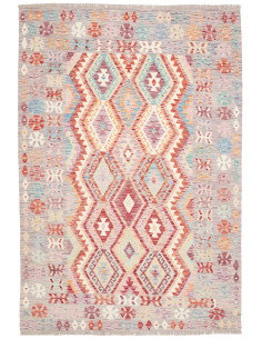 Tappeto Kilim Afghanistan 176x253 Grigio Lavand