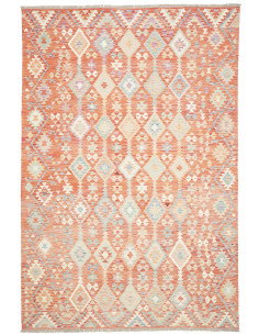 Tappeto Kilim Afghanistan 203x299 Terracotta Sb