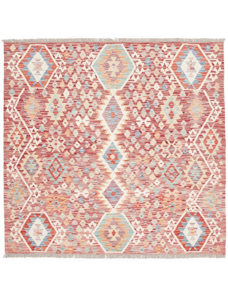 Tappeto Kilim Afghanistan 158x152 Rosso Terraco