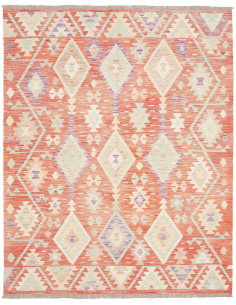 Rug Kilim Afghanistan 158x198 Terracotta Cream
