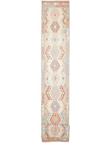 Rug Kilim Afghanistan 83x636 Light Grey Terraco