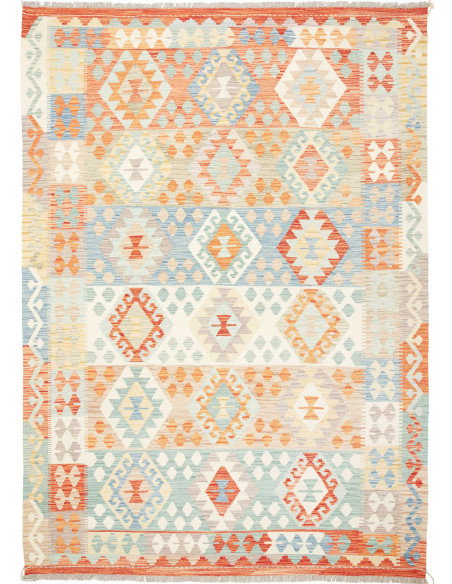 Kilim 174x244 Cm Kilim Afghanistan Hand-carded Wool Cotton