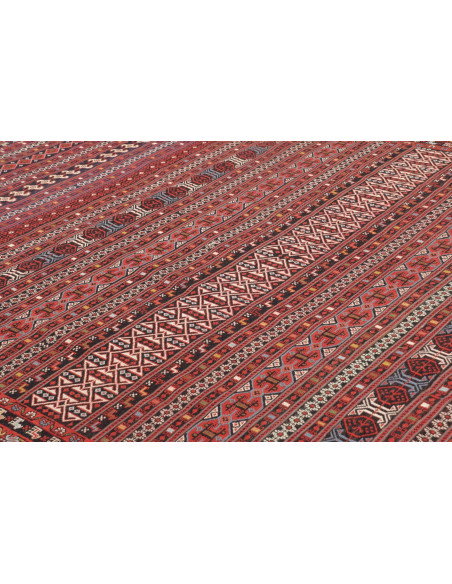 Tappeto Souzani Kilim Persia 196x293 Rosso Bord