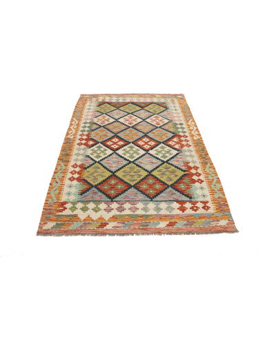 Kilim 125x184 Cm Kilim Afghanistan Hand-carded Wool (warp: