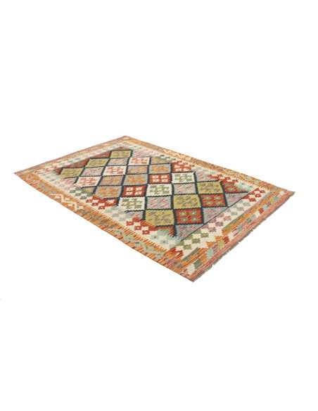 Kilim 125x184 Cm Kilim Afghanistan Hand-carded Wool (warp: