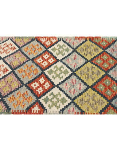 Kilim 125x184 Cm Kilim Afghanistan Hand-carded Wool (warp: