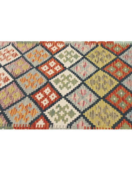 Kilim 125x184 Cm Kilim Afghanistan Hand-carded Wool (warp: