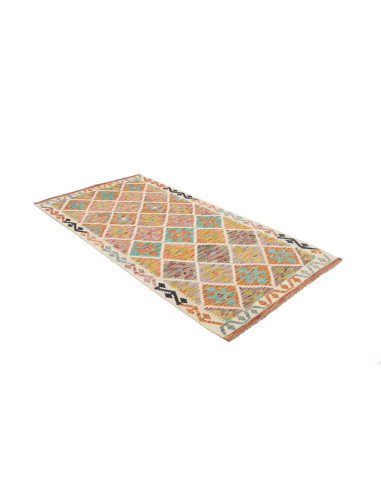 Kilim 99x199 Cm Kilim Afghanistan Hand-carded Wool (warp