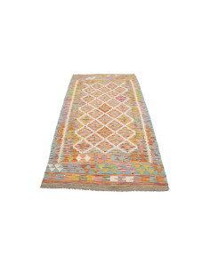 Kilim 102x204 Cm Kilim, Afghanistan, Hand-carded Wool, 2