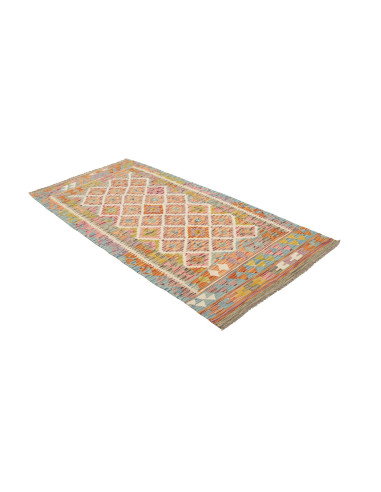 Kilim 102x204 Cm Kilim, Afghanistan, Hand-carded Wool,