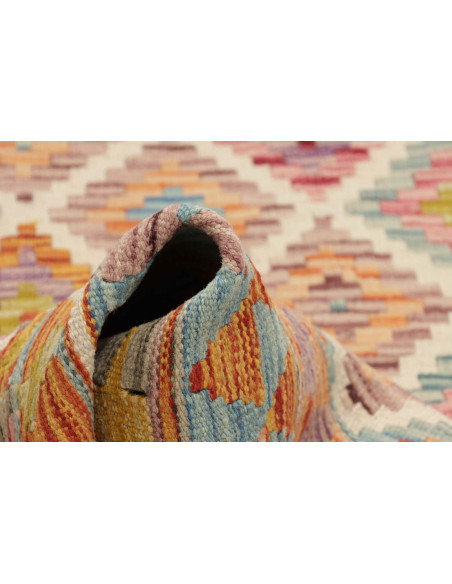 Kilim 102x204 Cm Kilim, Afghanistan, Lana Cardata A Mano,
