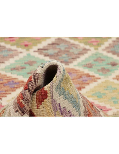 Kilim 101x190 Cm Kilim Afghanistan Hand-carded Wool (warp:
