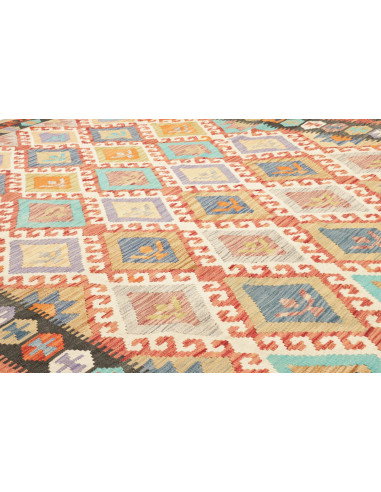 Kilim 206x289 Cm Kilim Afghanistan Hand-carded Wool Cotton