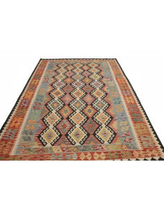 Kilim 204x302 Cm Kilim, Afghanistan, Hand-carded Wool (warp: 2