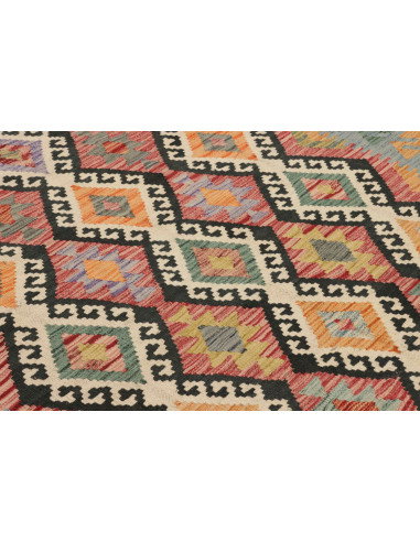Kilim 204x302 Cm Kilim, Afghanistan, Lana Cardata A Mano