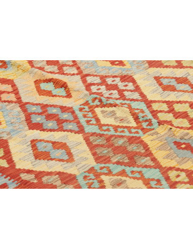 Kilim 213x303 Cm Kilim Afgano, Lana Cardata A Mano (ordito:
