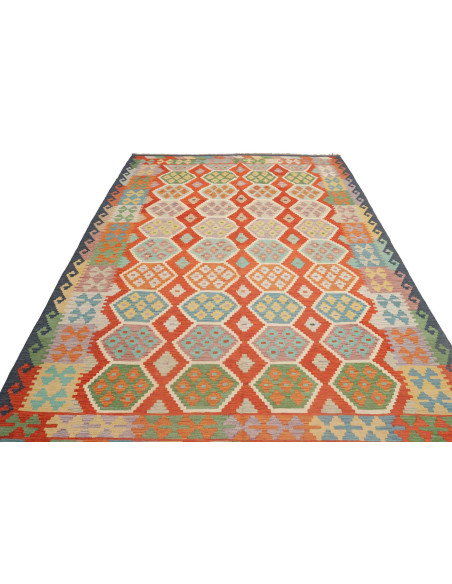 Kilim 204x297 Cm Kilim, Afghanistan, Hand-carded Wool (warp: