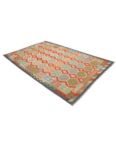 Kilim 204x297 Cm Kilim, Afghanistan, Hand-carded Wool (warp: