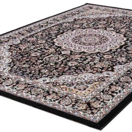 tappeto moderno classico saudi arabia medina nero