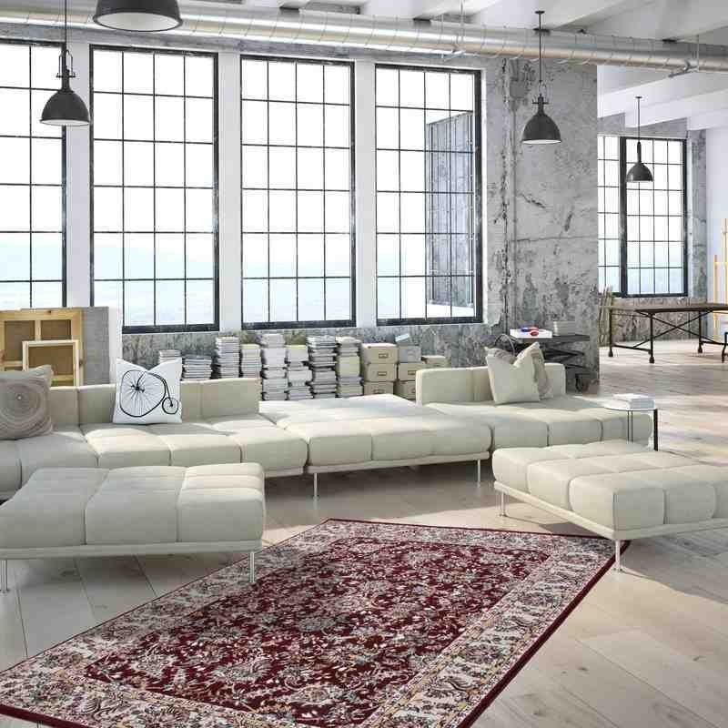 tappeto moderno classico saudi arabia dammam rosso