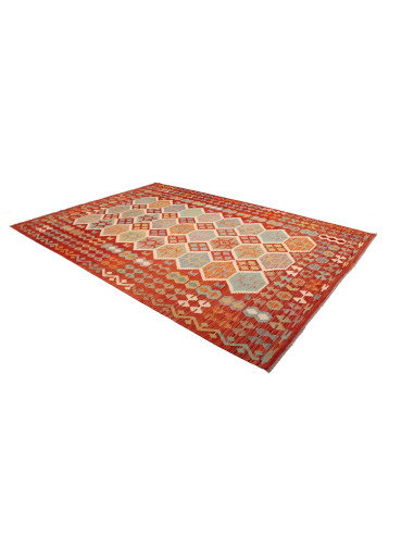 Kilim 201x297 Cm Kilim, Afghanistan, Lana Cardata A Mano
