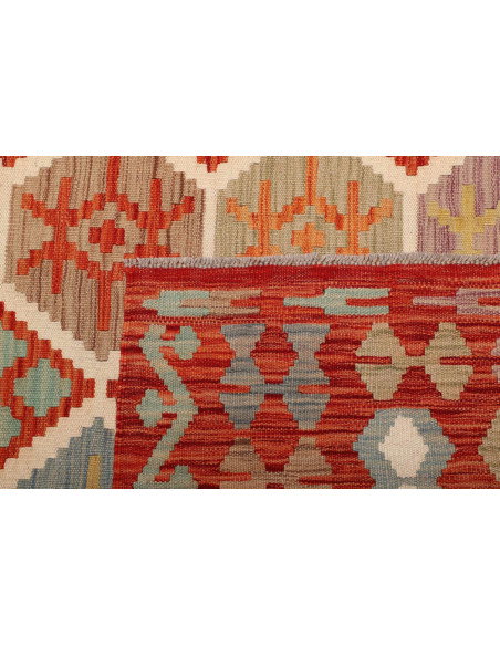Kilim 201x297 Cm Kilim, Afghanistan, Hand-carded Wool (warp: