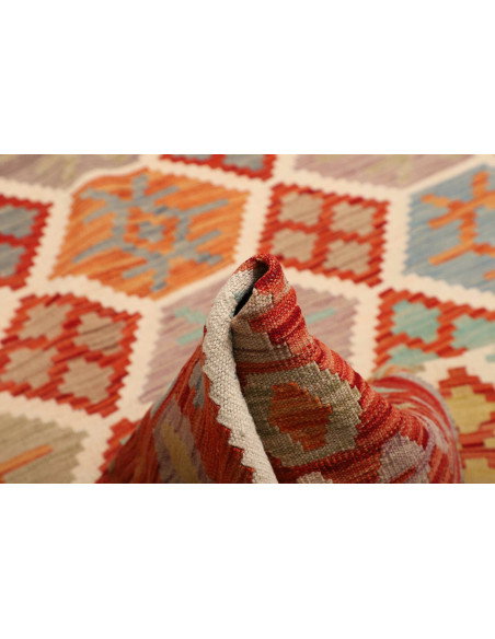 Kilim 201x297 Cm Kilim, Afghanistan, Hand-carded Wool (warp: