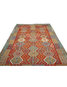 Kilim 200x297 Cm Kilim Afghanistan Lana Cardata A Mano 2