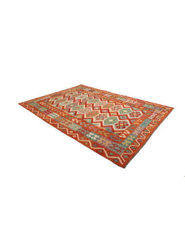 Kilim 201x288 Cm Kilim Afghanistan, Hand-carded Wool,