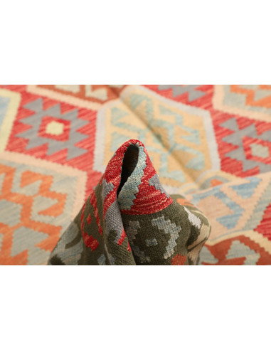 Kilim 198x302 Cm Kilim, Afghanistan, Hand-carded Wool (warp: