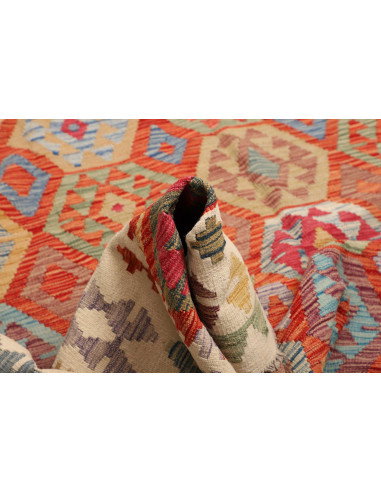 Kilim 253x351 Cm Kilim Afghanistan, Hand-carded Wool, Cotton