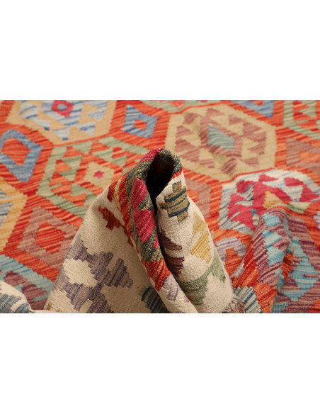 Kilim 253x351 Cm Kilim Afghanistan, Hand-carded Wool, Cotton