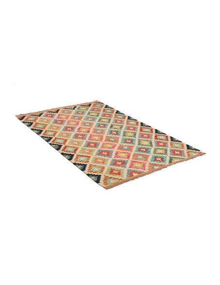 Kilim 99x150 Cm Kilim, Afghanistan, Hand-carded Wool (warp: