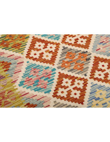 Kilim 100x156 Cm Kilim Afghanistan Hand-carded Wool Cotton