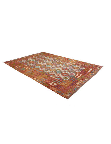Kilim 201x298 Cm Kilim Afghanistan Lana Cardata A Mano