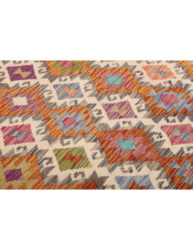 Kilim 201x298 Cm Kilim Afghanistan Lana Cardata A Mano