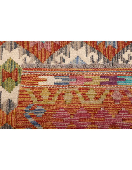 Kilim 201x298 Cm Kilim Afghanistan Hand-carded Wool Cotton