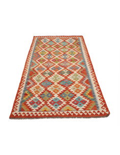 Kilim 110x202 Cm Kilim, Afghanistan, Hand-carded Wool (warp: 2