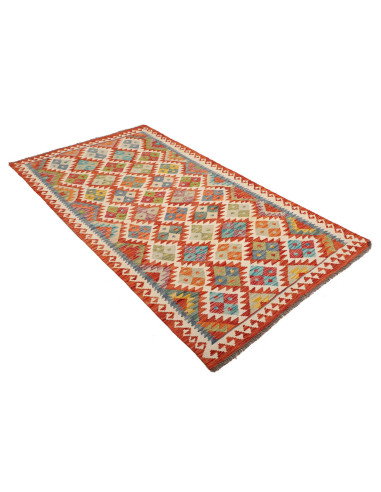 Kilim 110x202 Cm Kilim, Afghanistan, Lana Cardata A Mano