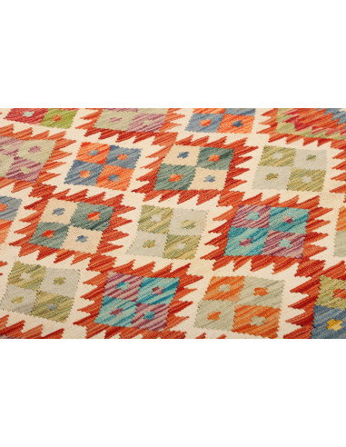 Kilim 110x202 Cm Kilim, Afghanistan, Hand-carded Wool (warp:
