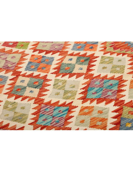 Kilim 110x202 Cm Kilim, Afghanistan, Hand-carded Wool (warp: