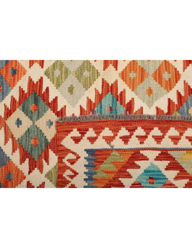 Kilim 110x202 Cm Kilim, Afghanistan, Hand-carded Wool (warp: