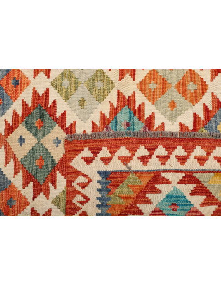 Kilim 110x202 Cm Kilim, Afghanistan, Hand-carded Wool (warp: