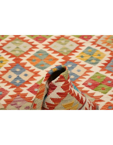 Kilim 110x202 Cm Kilim, Afghanistan, Lana Cardata A Mano